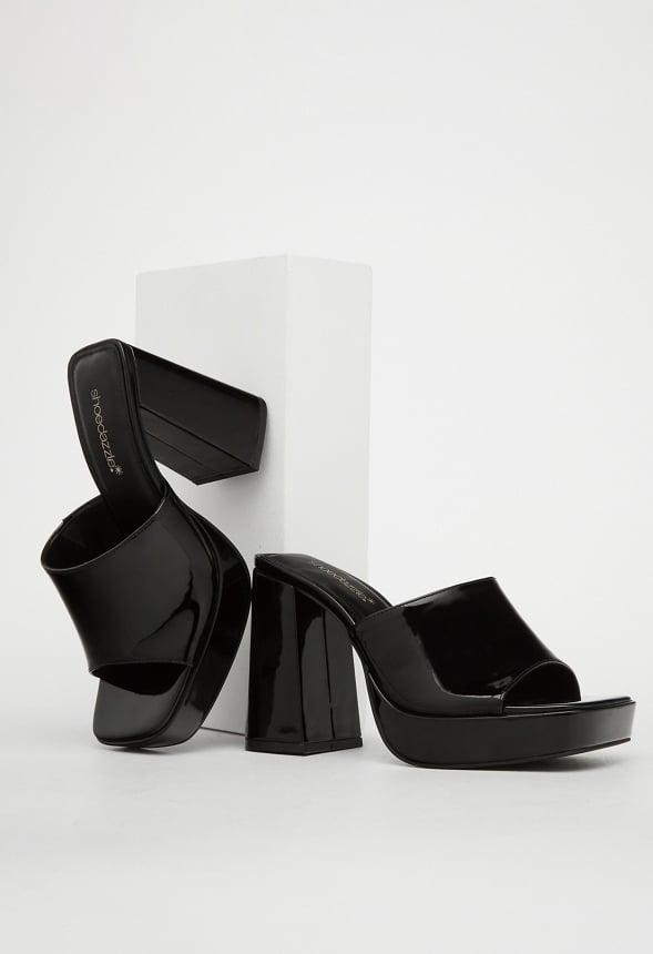 Madelyn Block Heeled Sandal Black