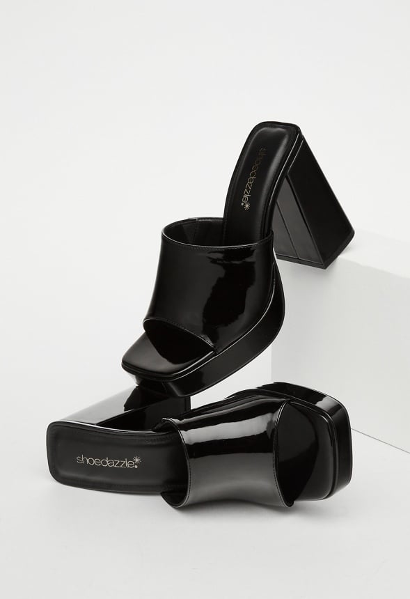 Madelyn Block Heeled Sandal Black