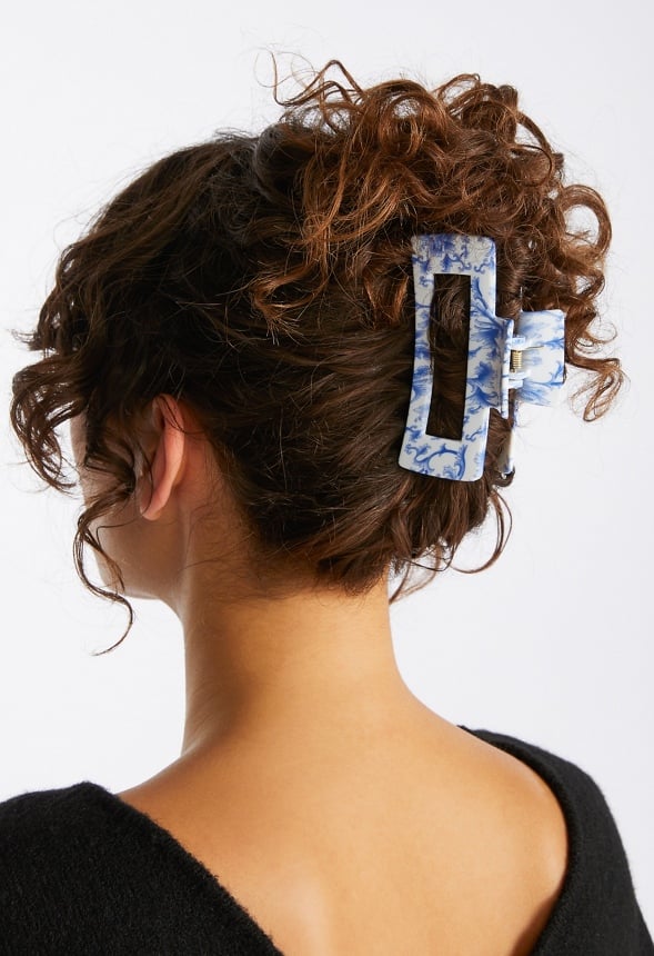 2-Pack Blair Blue Mix Wave And Rectangle Hair Claws Blue Mix