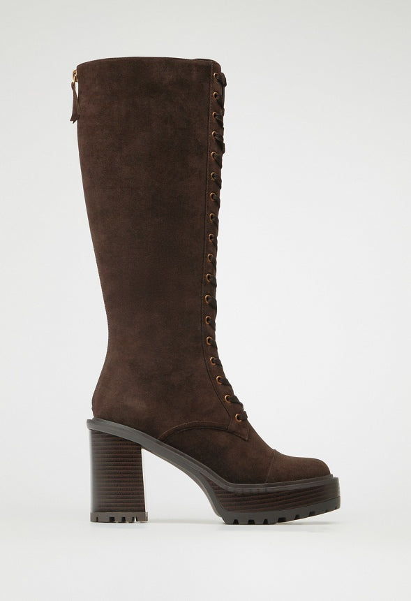 Kitt Lace Up Boot Coffee