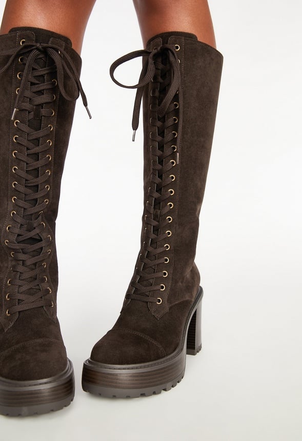 Kitt Lace Up Boot Coffee