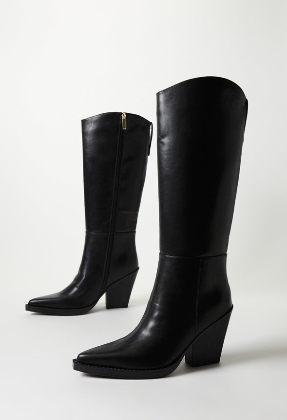 Meecah Heeled Boot Black