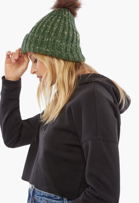 Basic Pom Beanie Green