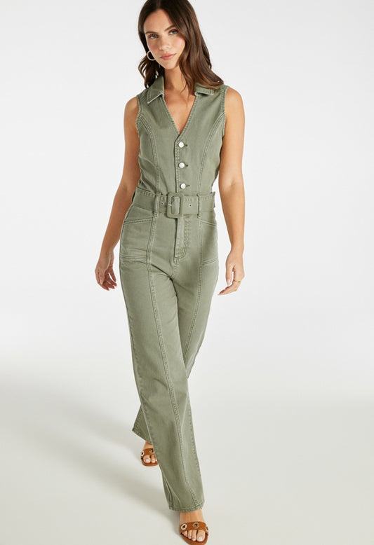 Utility Belted Jumpsuit Capulet Olive