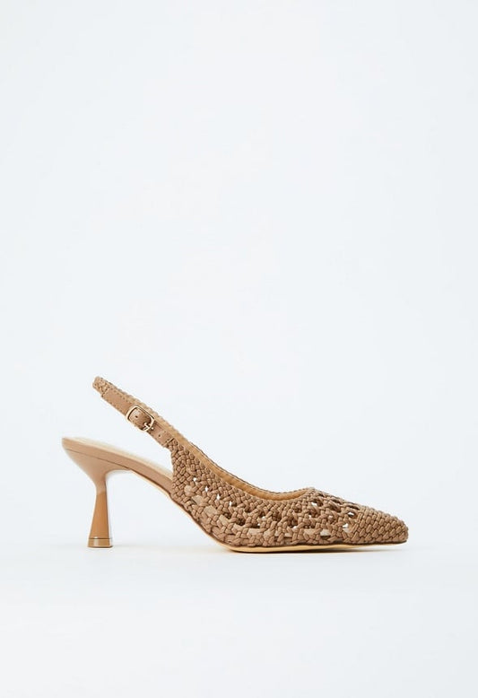 Vera Sling-Back Court Taupe