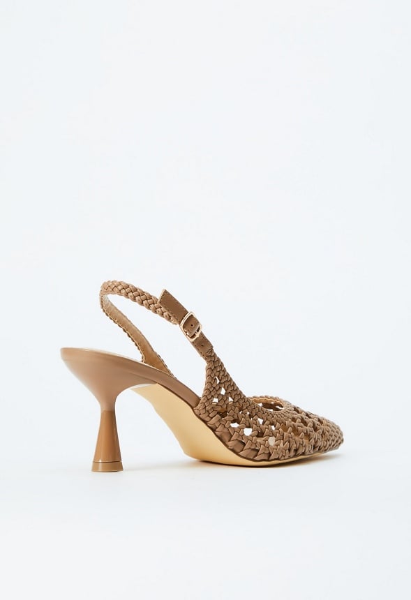 Vera Sling-Back Court Taupe