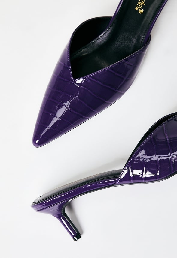 Iva Pointed Toe Court Acai