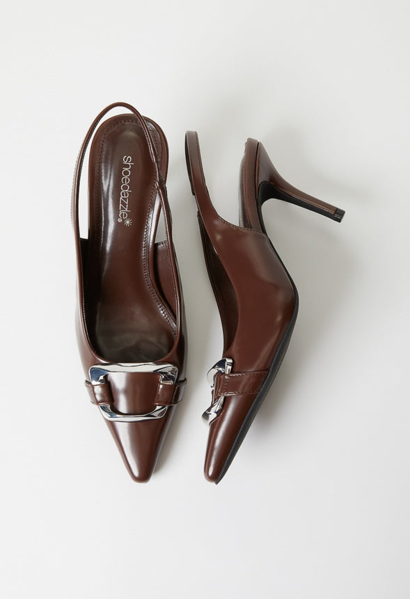 Martina Slingback Pump Chocolate Lab