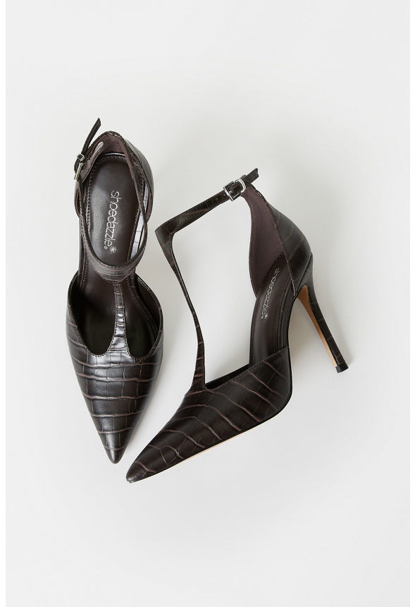 Vedeka Stiletto Pump Cacao Brown