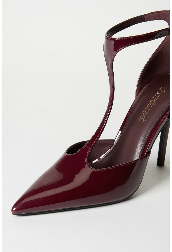 Vedeka Stiletto Pump Maroon Banner