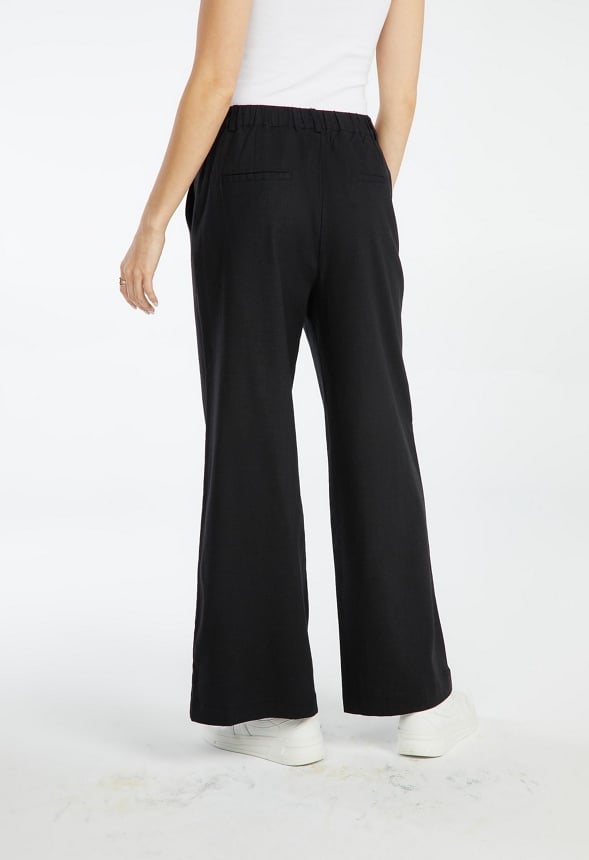 Wide Leg Trousers Black Caviar