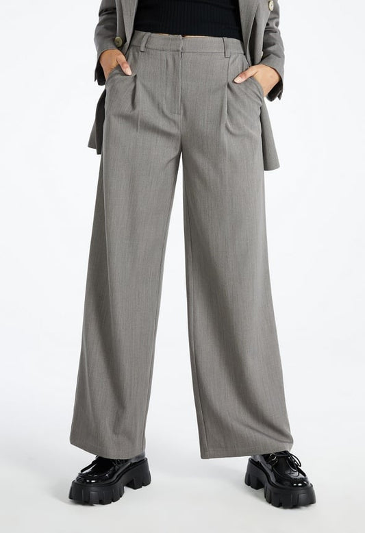 Wide Leg Suiting Trousers Vapor Blue