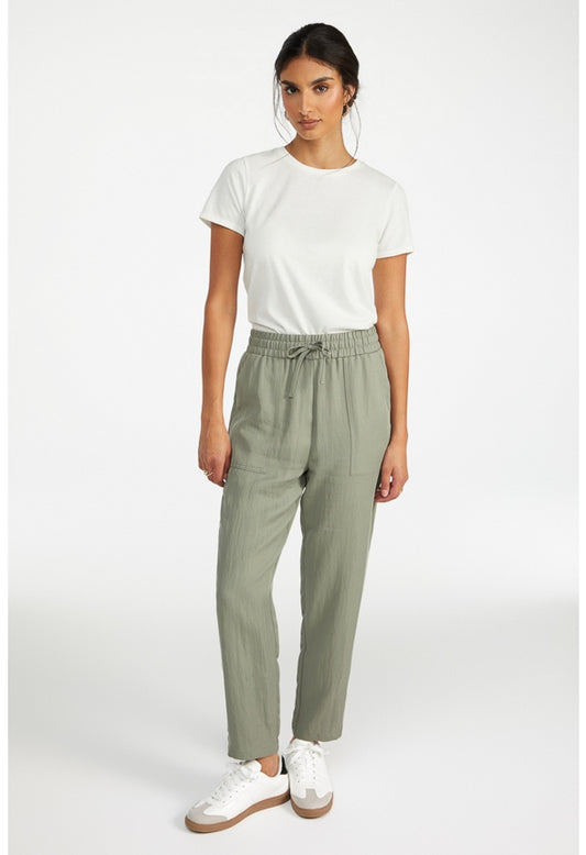 Soft Twill Joggers Green