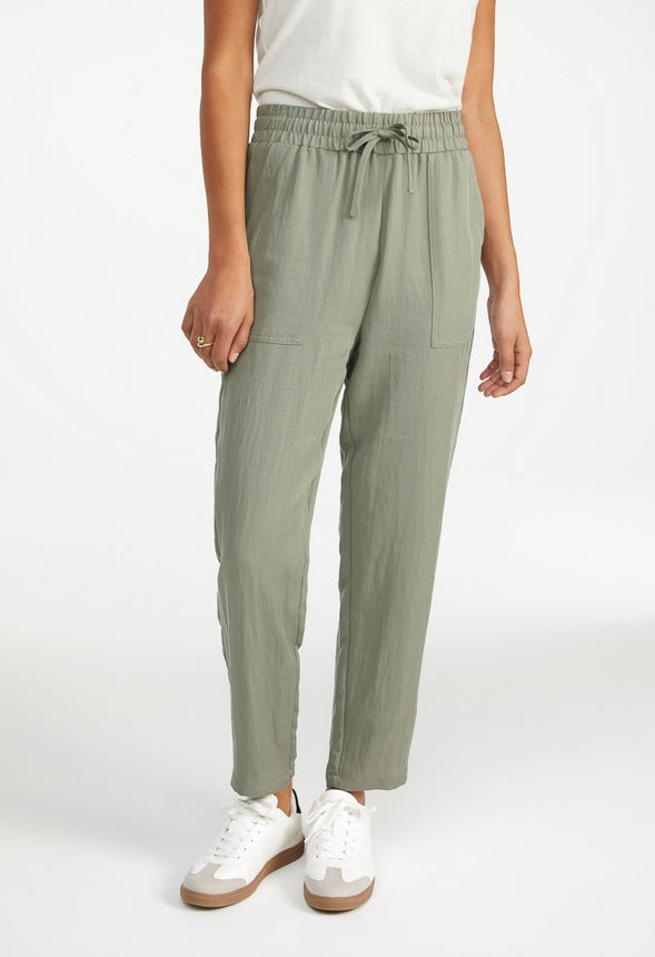 Soft Twill Joggers Green
