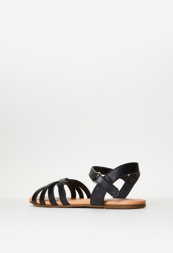 Multi Cross Sandal Black