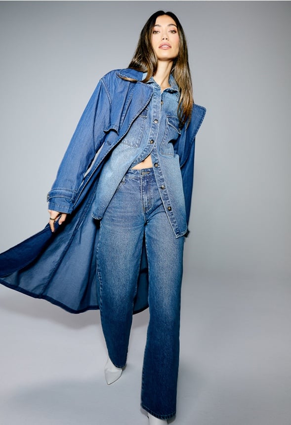 Billie Mid Rise Straight Leg Jeans Frequency