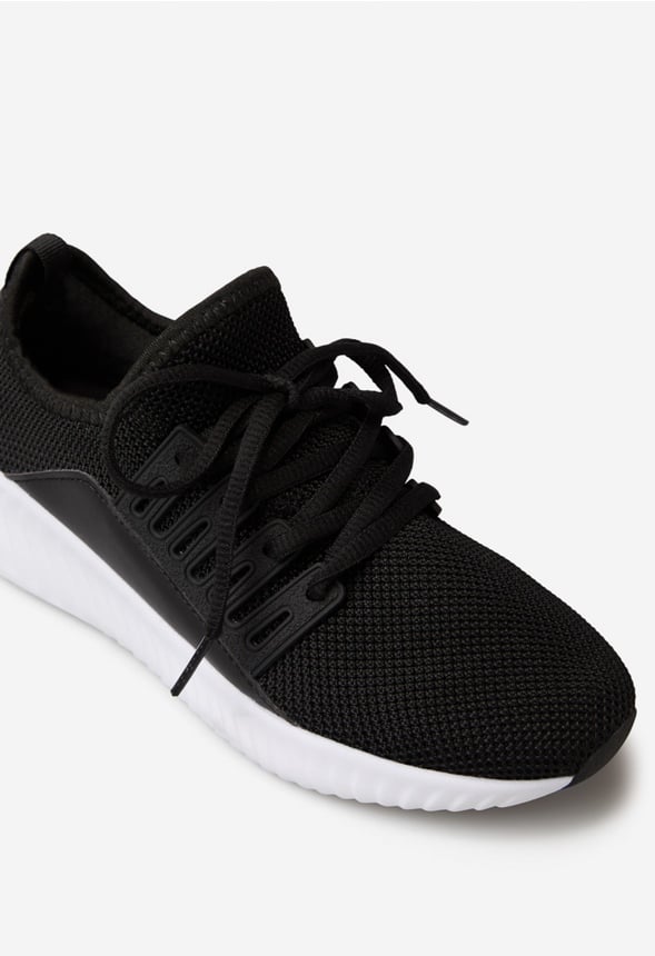 Velinda Knit Flat Sneaker BLACK