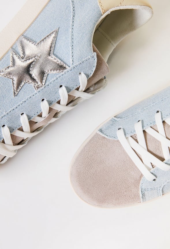 Zaylee Trainers Light Denim Multi