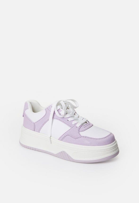 Billie Court Trainers Orchid Petal/ Bright White