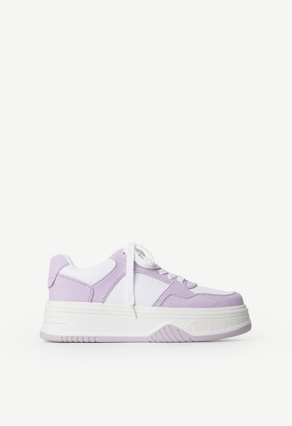 Billie Court Trainers Orchid Petal/ Bright White