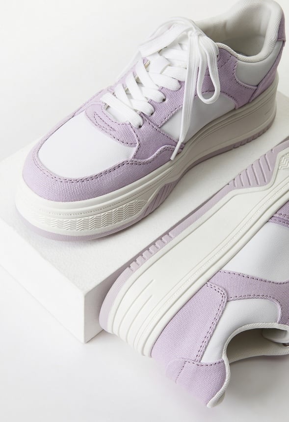 Billie Court Trainers Orchid Petal/ Bright White