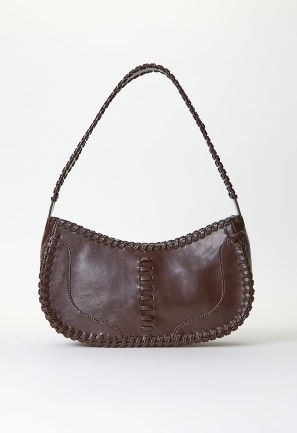 Whipstitch Shoulder Bag Cacao Brown