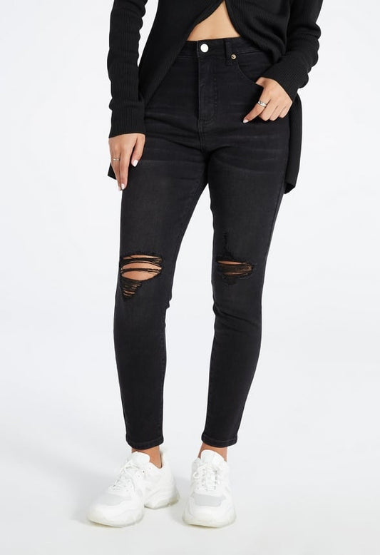 Blake High Rise Tummy Tamer Jeggings Mascara