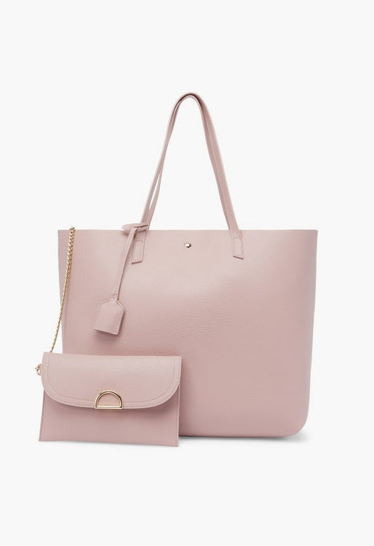 East And West Unlined Tote Rose Smoke