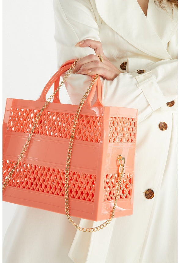 Jelly Boxy Tote Fusion Coral