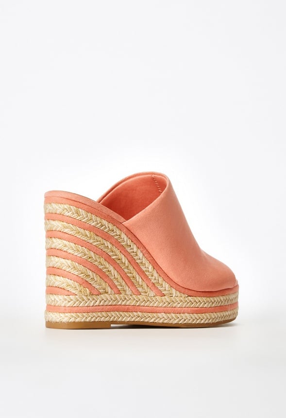 Anaya Mule Wedge Sandal Blooming Dahlia