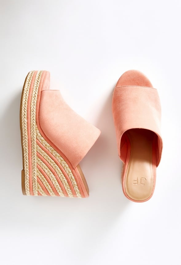Anaya Mule Wedge Sandal Blooming Dahlia