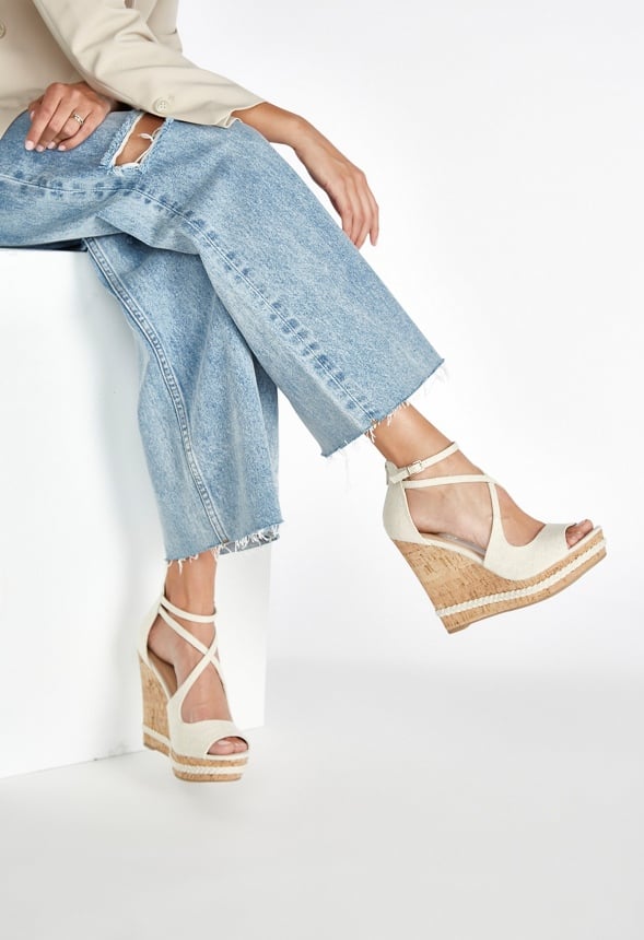 Naia Wedge Sandal Dark Natural