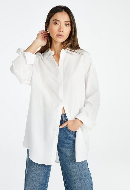 Oversized Men's Shirt Bright White