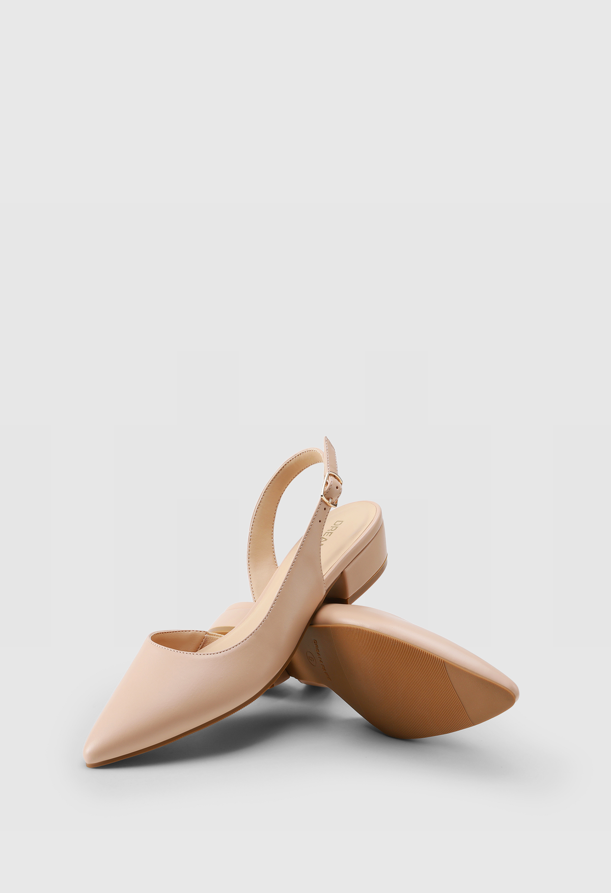 Women's Slingback Kitten Heels Pointed Toe Ankle Strap Dress Pumps